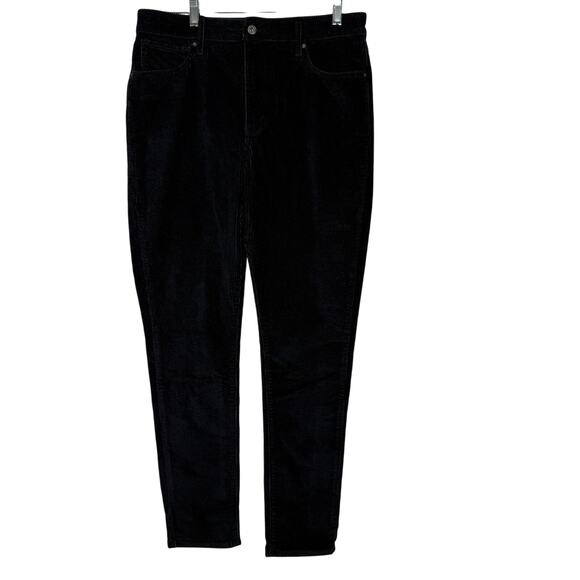 Levi’s 721 High Rise Skinny Pants Black Corduroy Size 32 Stretch Fit Womens - Picture 1 of 8